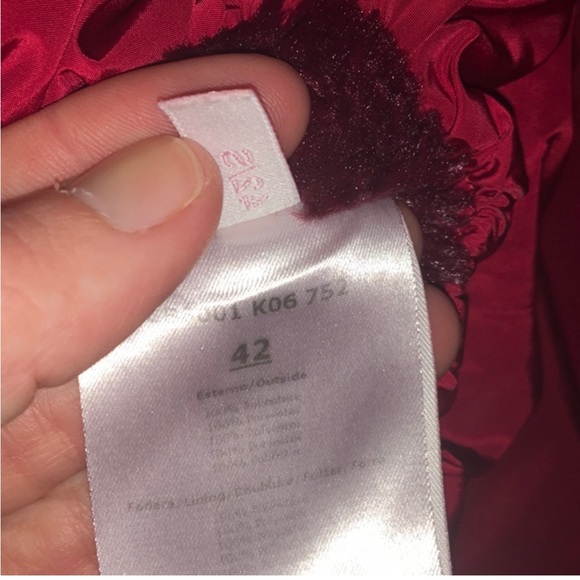 Giamba Jacket Oversized Red Colorblock Athletic Zipper Closure Hooded MRSP $1195 - Picture 5 of 5